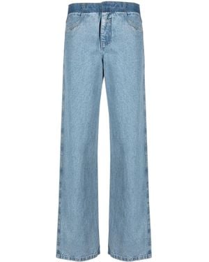 Christopher Esber Deconstruct Straight-Leg Jeans - Blue