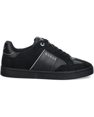 Guess Jrone Perforated Panelled Trainers - Black