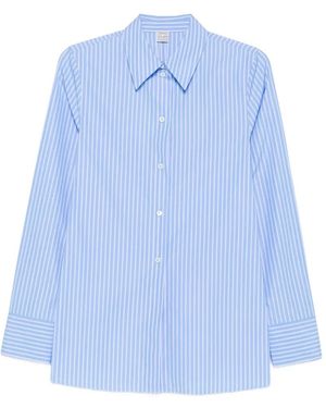 TOTEME Striped Poplin Shirt - Blue