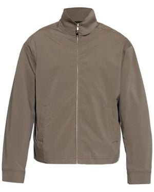 FRAME Stand-Up Collar Jacket - Brown
