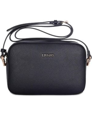Liu Jo Bandolera con placa del logo - Azul