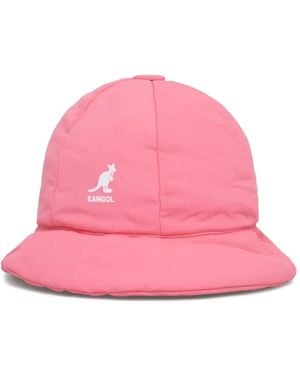 Kangol Drawstring Appliqué Hat - Pink