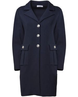 Charlott Double-Breasted Coat - Blue