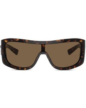 Dolce & Gabbana Zonnebril Met Logoplakkaat - Bruin