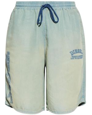 DIESEL D-Enimos Drawstring Shorts - Blue