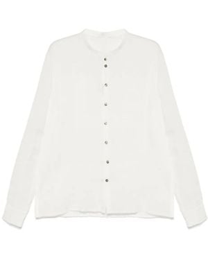 Label Under Construction Camisa De Lino - Blanco