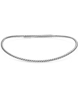 David Yurman Sculpted Cable Flex Necklace - White
