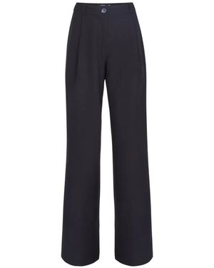Toccin Solara Pleated Wide Leg Trousers - Blue