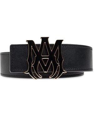 Amiri Reversible Leather Belt - Black