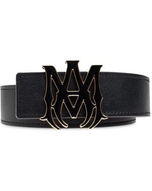 Amiri Ma Reversible Enamel Belt - Black
