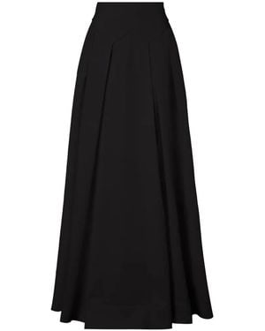 Temperley London Elodie Pleated Maxi Skirt - Black