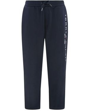 Tommy Hilfiger Logo-Embroidered Track Pants - Blue