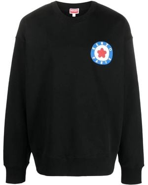 KENZO Sudadera Con Logo Estampado - Negro