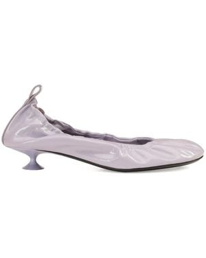 Sergio Rossi Orb Gathered Court Shoes - White