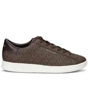 Michael Kors Monogram-Print Sneakers - Brown