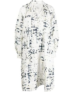 3.1 Phillip Lim Abstract-print Midi Shirtdress - White