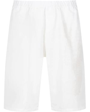 Amir Slama Animal-Jacquard Bermuda Shorts - White