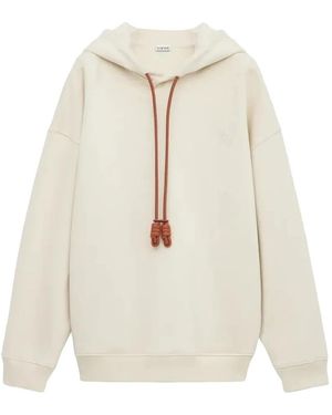 Loewe Sudadera Con Capucha Y Detalle De Nudo - Blanco