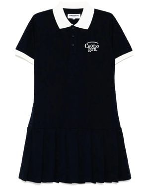 Chocoolate Logo-Embroidered Dress - Black