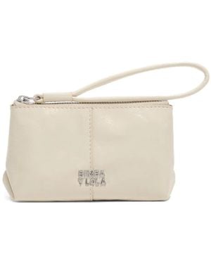 Bimba Y Lola Logo Leather Wallet - Natural