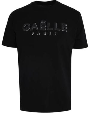 Gaelle Logo-Print T-Shirt - Black