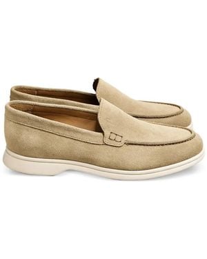 Poche Paris Suede Loafers - Natural