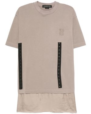 FEDERICO CINA T-Shirt Met Ronde Hals - Naturel