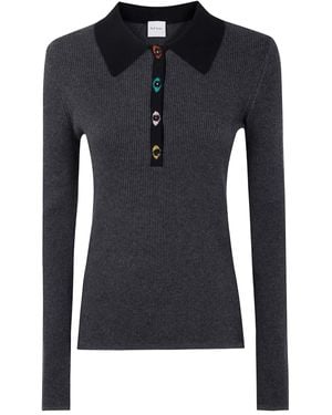 Paul Smith Gerippter Pullover - Schwarz