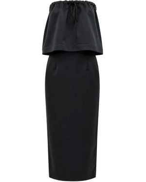 N°21 Falda Midi Recta - Negro