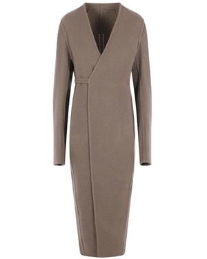 Rick Owens Soft Cyclops Coat - Brown