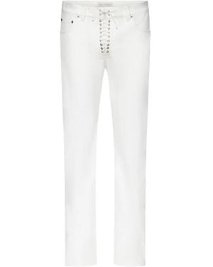 Ludovic de Saint Sernin Lace-Up Jeans - White