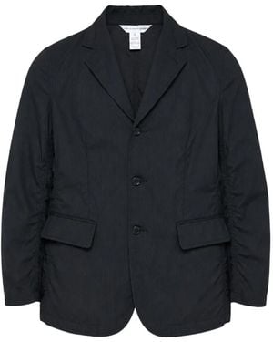 Comme des Garçons Ruched Pinstripe Jacket - Blue