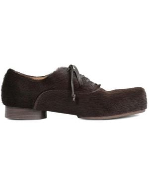 Uma Wang Oxford-Schoenen Van Kalfshaar Met Vierkante Neus - Wit