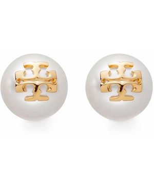 Tory Burch Kira パール ピアス - ホワイト