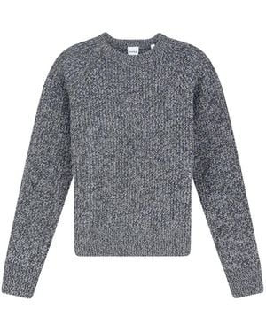Aspesi Ribbed-Knit Raglan-Sleeve Sweater - Gray