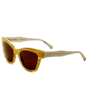 Tura X Kate Young Charlotte Occhiali Da Sole Cat-Eye - Giallo
