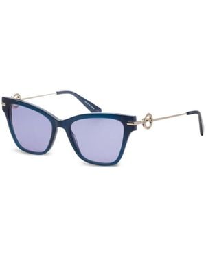 Longchamp Occhiali Da Sole Cat-Eye Con Placca Logo - Bianco