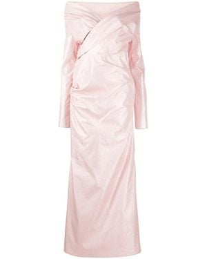 Talbot Runhof Taffeta Mermaid Gown - Pink