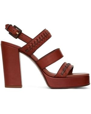 Zimmermann Alchemy Woven Platform Sandals - Brown