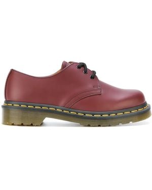 Dr. Martens Ridged Sole Brogues - Red