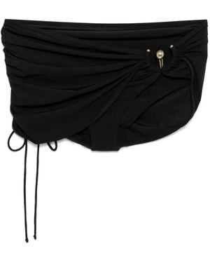 Christopher Esber Geraffter Orbit Slip Mit Rock - Schwarz