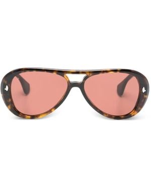 Sestini Eyewear Geometric-Frame Sunglasses - Pink