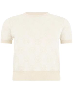 Philipp Plein Chemise À Monogramme En Jacquard - White