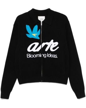 Arte' Blooming Ideas カーディガン - ブラック