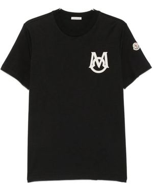 Moncler Logo-Patch T-Shirt - Black
