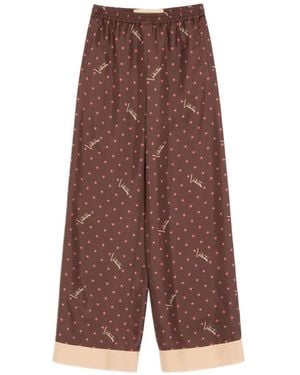 Valentino Garavani Stelline Firma Starry Twill Trousers - Purple