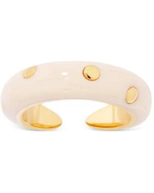 Aurelie Bidermann Caftan Moon Studded Ring - Natural