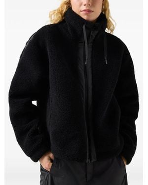 Bogner Fire + Ice Ninetta Teddy-Texture Ripstop-Panel Jacket - Black