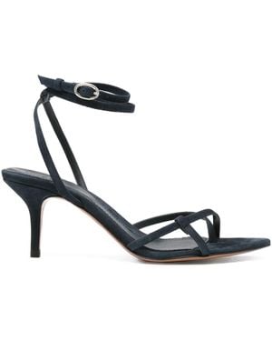 Ba&sh 70Mm Cera Ankle-Tie Stiletto Sandals - Black