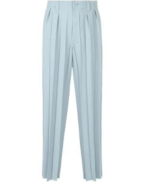 Homme Plissé Issey Miyake Pantaloni Plissé - Blu